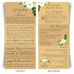 'Our Love Story' Cream Flowers Wedding Invitation additional 1
