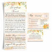 'Our Love Story' Gold Floral Wedding Invitation additional 3