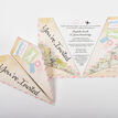 Pastel Coloured Airmail Paper Airplane Wedding Invitation additional 1