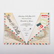 Italian Airmail Paper Airplane Wedding Save The Date additional 4
