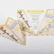 Grey & Yellow Paper Airplane Baby Shower Invitation additional 1