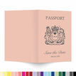 Passport Travel Themed Wedding Save The Date additional 2