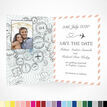Passport Travel Themed Wedding Save The Date additional 3