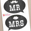 Chalkboard Photo Booth Speech Bubble Props additional 4