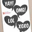 Chalkboard Photo Booth Speech Bubble Props additional 7