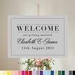 Modern Minimalist Wedding Welcome Sign additional 3