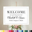 Modern Minimalist Wedding Welcome Sign additional 1