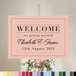 Modern Minimalist Wedding Welcome Sign additional 2