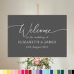 Calligraphy Inspired Wedding Welcome Sign additional 1