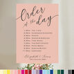 Calligraphy Inspired Wedding Order of the Day Sign additional 3