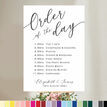 Calligraphy Inspired Wedding Order of the Day Sign additional 2