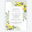 Yellow Floral Wedding Invitation additional 1