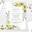 Yellow Floral Wedding Invitation additional 3