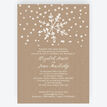Rustic Snowflake Festive Wedding Invitation additional 1