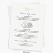 White & Gold Floral Outline Wedding Invitation additional 2