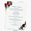 Navy, Burgundy & Blush Floral Frame Wedding Invitation additional 2