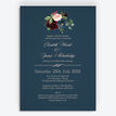 Navy, Burgundy & Blush Floral Wedding Invitation additional 1