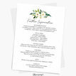 White & Green Floral Frame Wedding Invitation additional 2