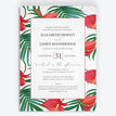 Tropical Red Anthurium Flowers Wedding Invitation additional 1