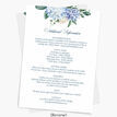 Blue Hydrangea Watercolour Wedding Invitation additional 2