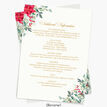 Poinsettia Flowers Winter Wedding Invitation additional 2