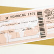 Pack of 10 Ready To Write Boarding Pass Wedding Invitations additional 1