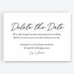'Delete The Date' Wedding Postponement Card additional 1