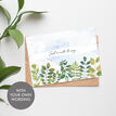 Pack of 10 Personalised 'Watercolour Leaves' Note Cards additional 1