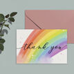 Single Rainbow Note Card / Thank You Card additional 3