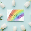 Single Rainbow Note Card / Thank You Card additional 2