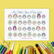 Personalised School Leavers / Teacher Gift Rainbow Print additional 3