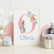 Peter Rabbit Personalised Wall Print - Pink additional 2