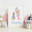 Peter Rabbit Personalised Wall Print - Pink additional 1