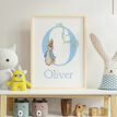 Peter Rabbit Personalised Wall Print - Blue additional 1