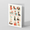 Pack of 10 '12 Dogs Of Christmas' Illustrated Christmas Cards additional 2
