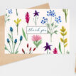 Pack of 10 Wild Flowers Floral Thank You Note Cards additional 1