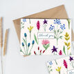 Pack of 10 Wild Flowers Floral Thank You Note Cards additional 3