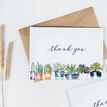 Pack of 10 Cactus Succulents Plants Thank You Note Cards additional 1