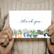 Pack of 10 Cactus Succulents Plants Thank You Note Cards additional 3