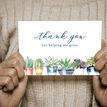 Pack of 10 Plants 'Thank you for helping me grow' Teacher Note Cards additional 3