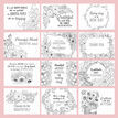 Pack of 10 Gratitude Themed Thank You Note Cards to Colour In additional 3