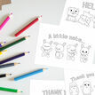 Pack of 10 Kids Colouring Thank You Note Cards additional 2