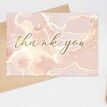 Pack of 10 Marble Blush Pink & Rose Gold Thank You Note Cards additional 2