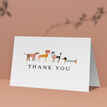 Illustrated Dogs Folded Thank You Cards additional 2
