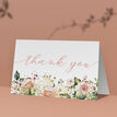 Blush Pink Floral Folded Thank You Cards additional 3