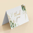 Greenery and Gold Folded Thank You Cards additional 1