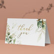 Greenery and Gold Folded Thank You Cards additional 3