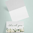 White & Green Floral Folded Thank You Cards additional 3