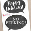 Christmas Holiday Chalkboard Speech Bubble Slogans - Printable Photo Booth Props additional 5
