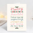 Pack of 10 'Merry Christmas Beautiful' Christmas Cards additional 3
